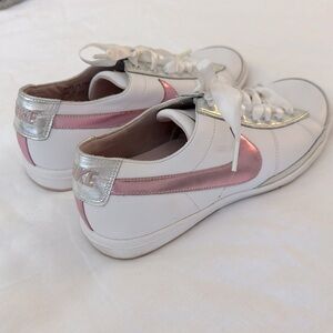 Vintage Nike Blazer Silver & Pink w. Ribbon Ties Sneakers